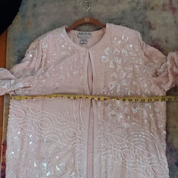 Judith Ann Plus Beaded 100% Silk Jacket Size 1X or 16-19 - Picture 11 of 16